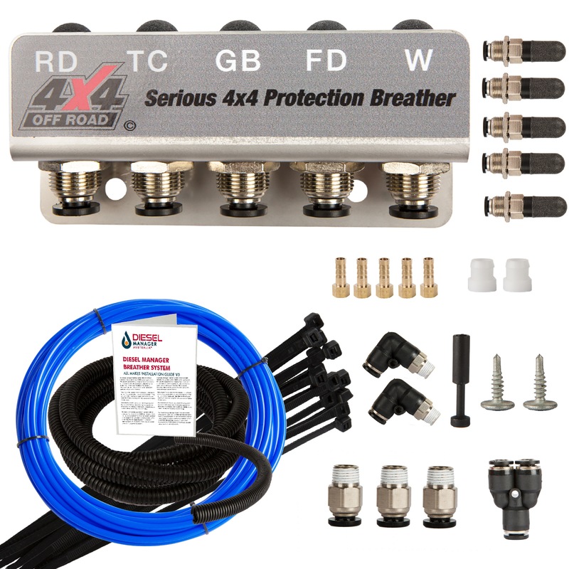 Buy DMA Diff Breather Kit 5 Port For Mitsubishi Triton Diffs Tc Gb Universal 4x4 MyDeal