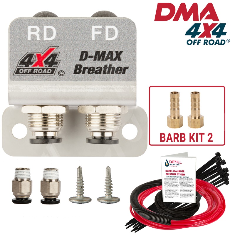 Buy DMA Diff Breather Kit 2 Port Isuzu D Max Awd Fwd Off Road Breather