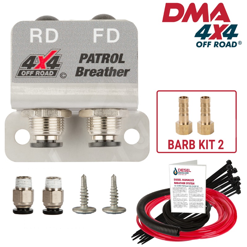Buy DMA Diff Breather Kit 2 Port Nissan Patrol Gu Gq Y61 Y62 Dma