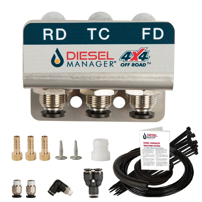 Buy DMA Diff Breather Kit 3 Port Mitsubishi Triton Dma 4X4 Off Road Uni 9032Ub MyDeal