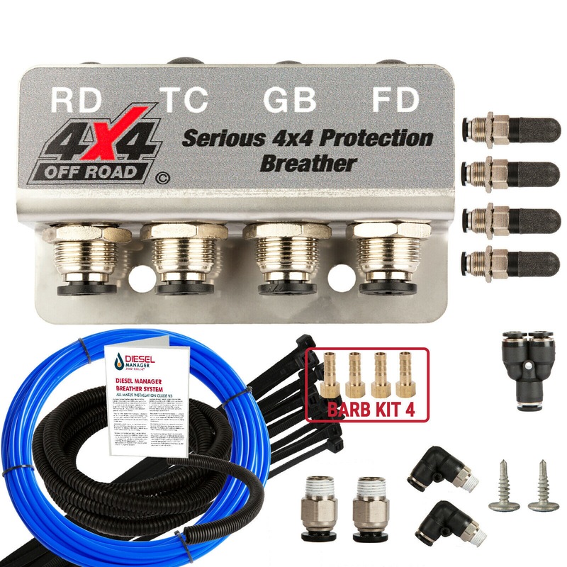 Buy DMA Diff Breather Kit 4 Port For Nissan Patrol Navara D22 D40 Mq Gu