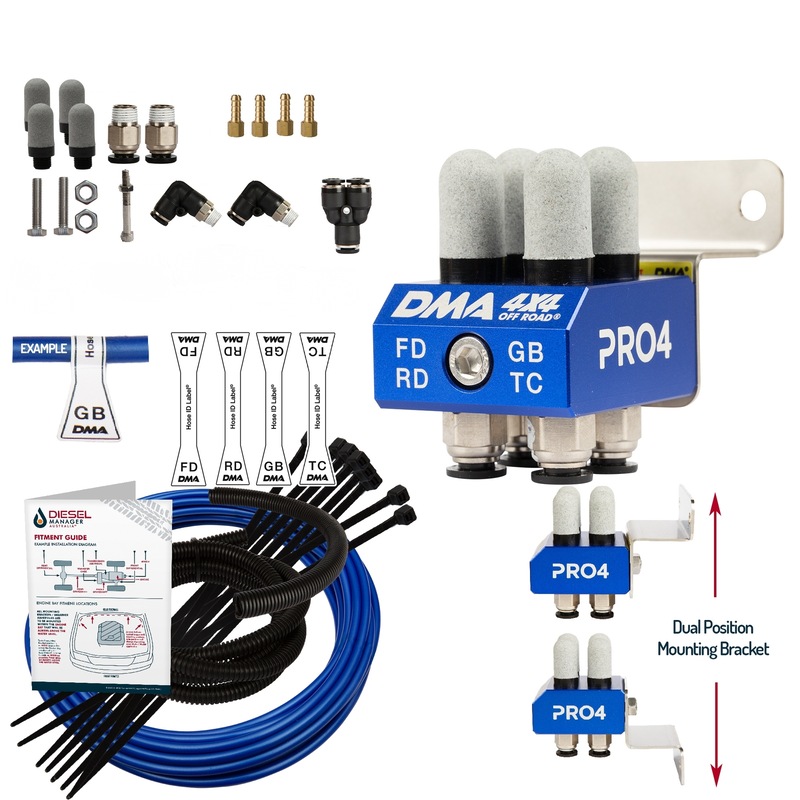 Buy DMA Diff Breather Kit 4 Port For Toyota Hilux N70 Kun26R Kun26 4x4 Off Road MyDeal