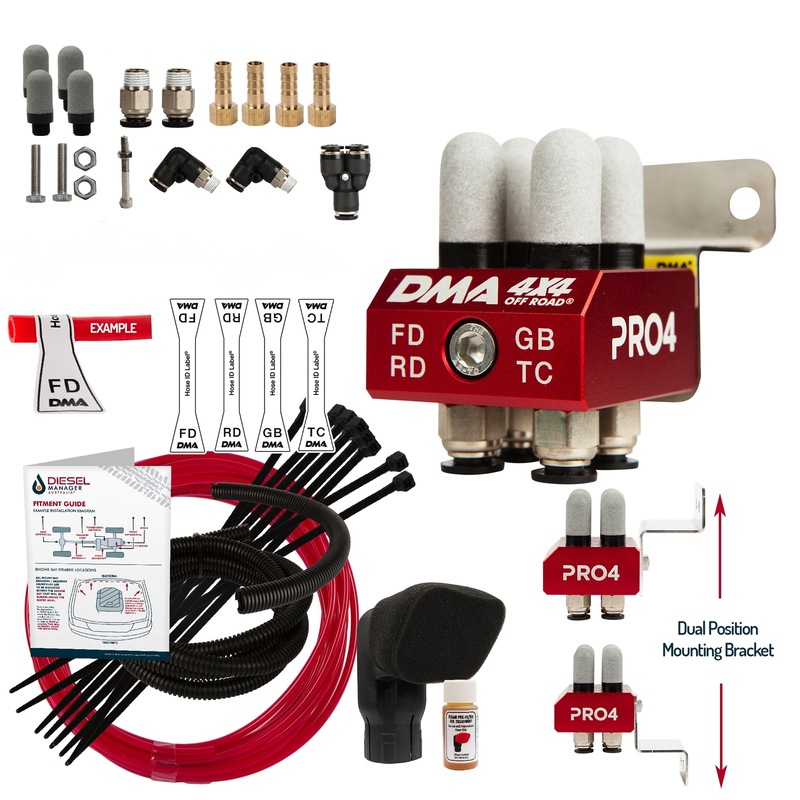 Buy DMA Diff Breather Kit 4 Port For Toyota Landcruiser Prado Hilux