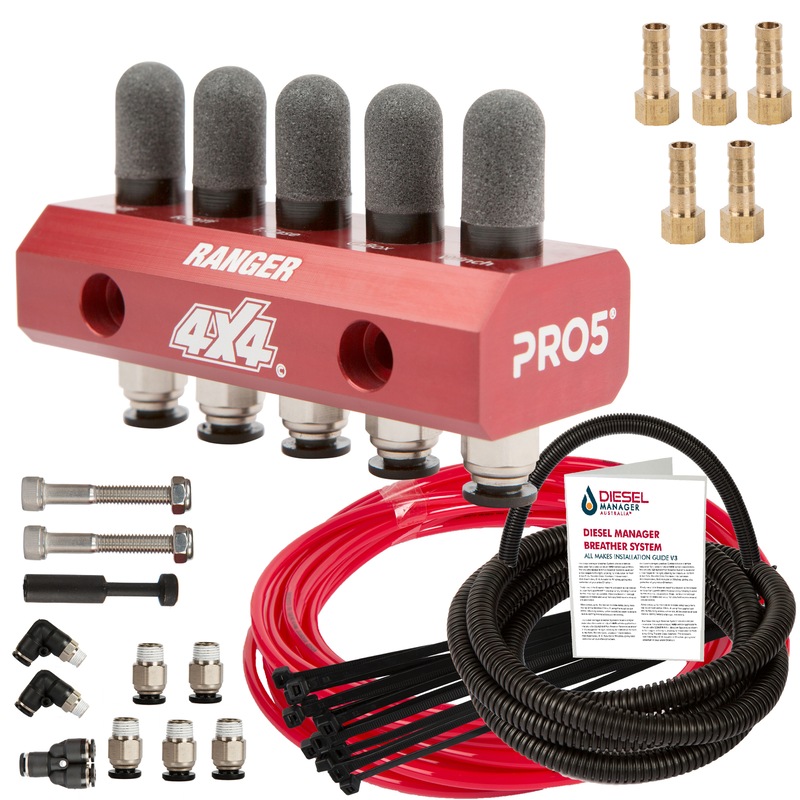 Buy DMA Diff Breather Kit 5 Port Ford Ranger Px3 4X4 4Wd Including