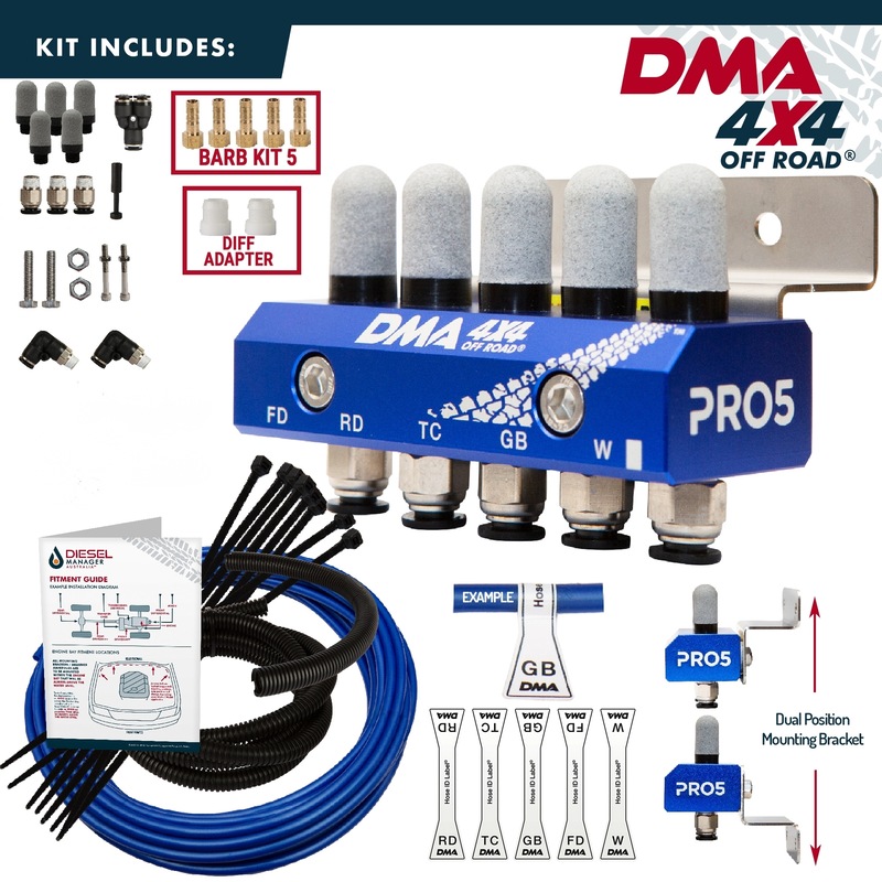 Buy DMA Diff Breather Kit 5 Port Mitsubishi Triton Mn Mq 4x4 Off Road