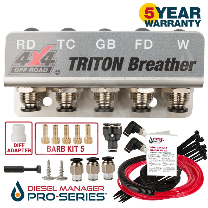 Buy DMA Diff Breather Kit 5 Port Mitsubishi Triton Mn Mq Ml 4X4 Off Road Dma 805Gra2 MyDeal