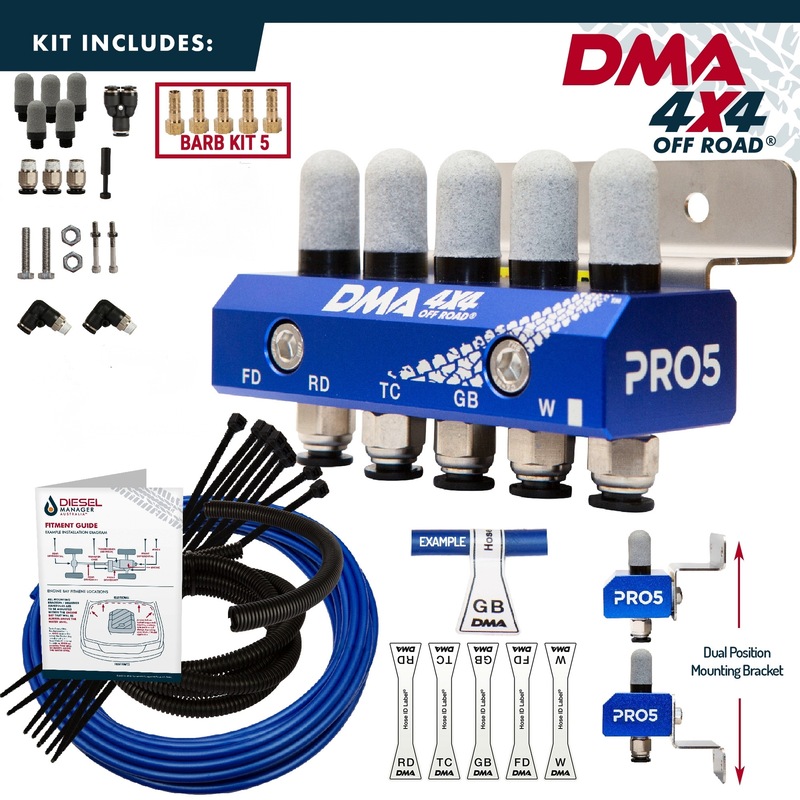 Buy DMA Diff Breather Kit 5 Port Toyota Hilux Sr5 Models All 4X4 Off