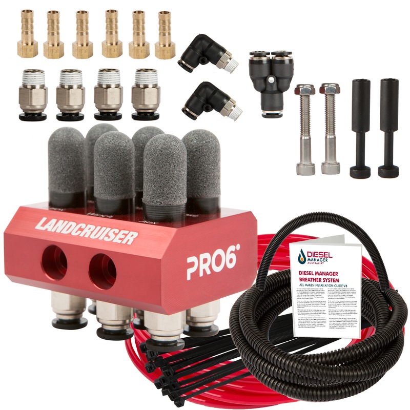 Buy DMA Diff Breather Kit 6 Port For Toyota Landcruiser 60 70 80 100