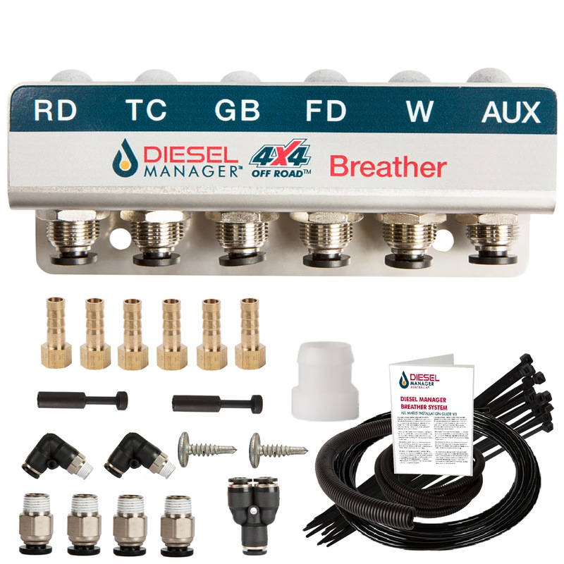 Buy DMA Diff Breather Kit 6 Port Jeep Nissan Pathfinder Pajero