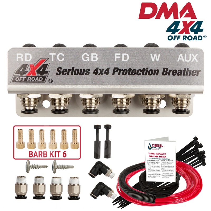Buy DMA Universal Diff Breather Kit 6 Port Nissan Patrol Gu Gq Y61 Y62