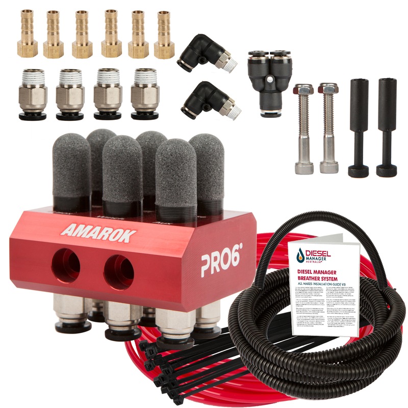 Buy DMA Diff Breather Kit 6 Port Vw Amarok Universal Kit 4x4 MyDeal