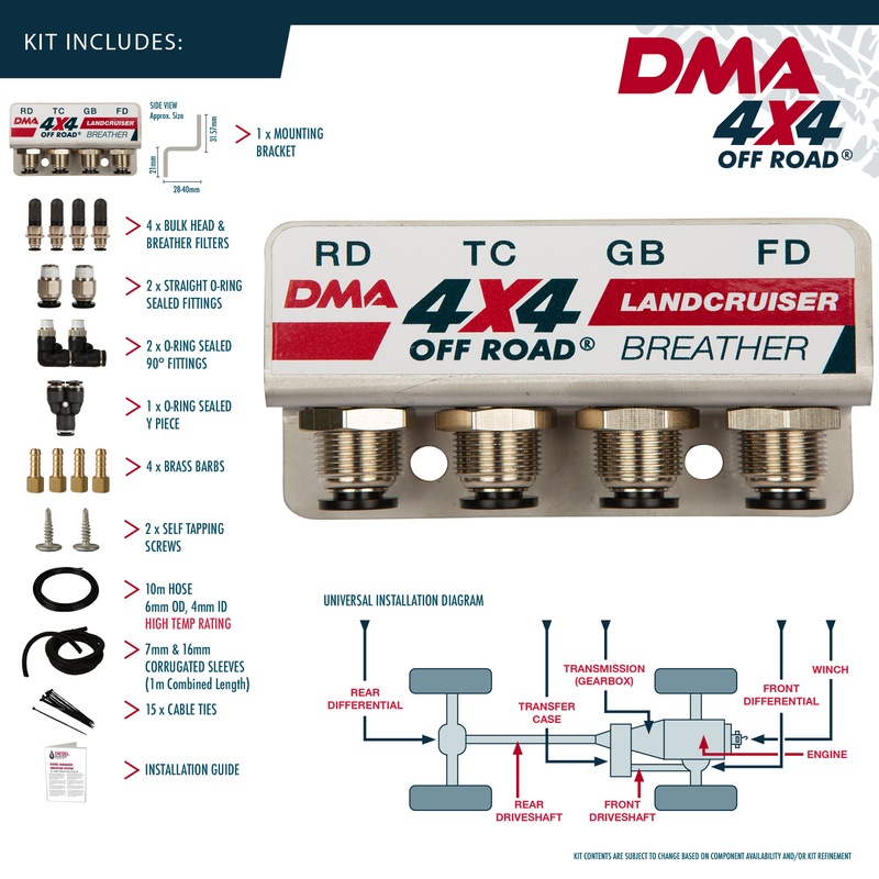 Buy DMA Toyota Landcruiser 60 70 80 100 105 200 Series Diff Breather