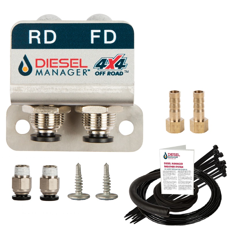 Buy DMA Nissan Navara Np300 D40 D22 D23 Diff Breather Kit 2 Port Uni