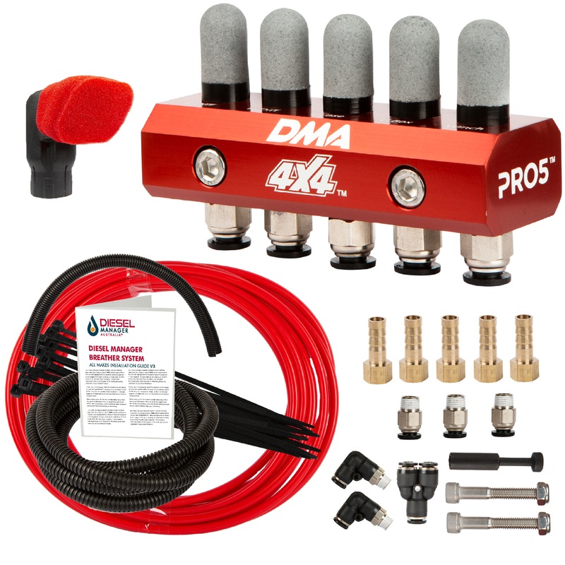 Buy DMA Uni Diff Breather Kit 5P Snorkel Pre Cleaner Nissan Patrol Gu