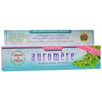 Auromere - Ayurvedic Herbal Toothpaste - Foam Free - Cardamom-Fennel - 117gm
