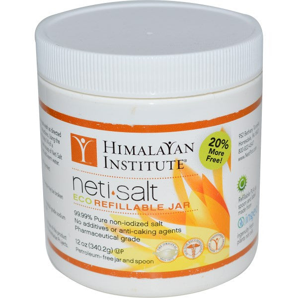 Himalayan Institute Neti Salt Eco Refillable Jar 340.2gm Australia