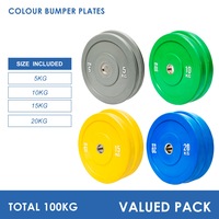 100kg Colour Bumper Plates Bundle (5/10/15/20)