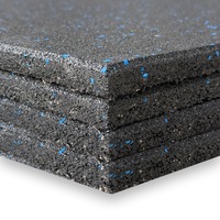 4PCS* 15mm 1Mx 1M Flooring Mat Bundle Soft Rubber Gym Flooring Tiles Mats