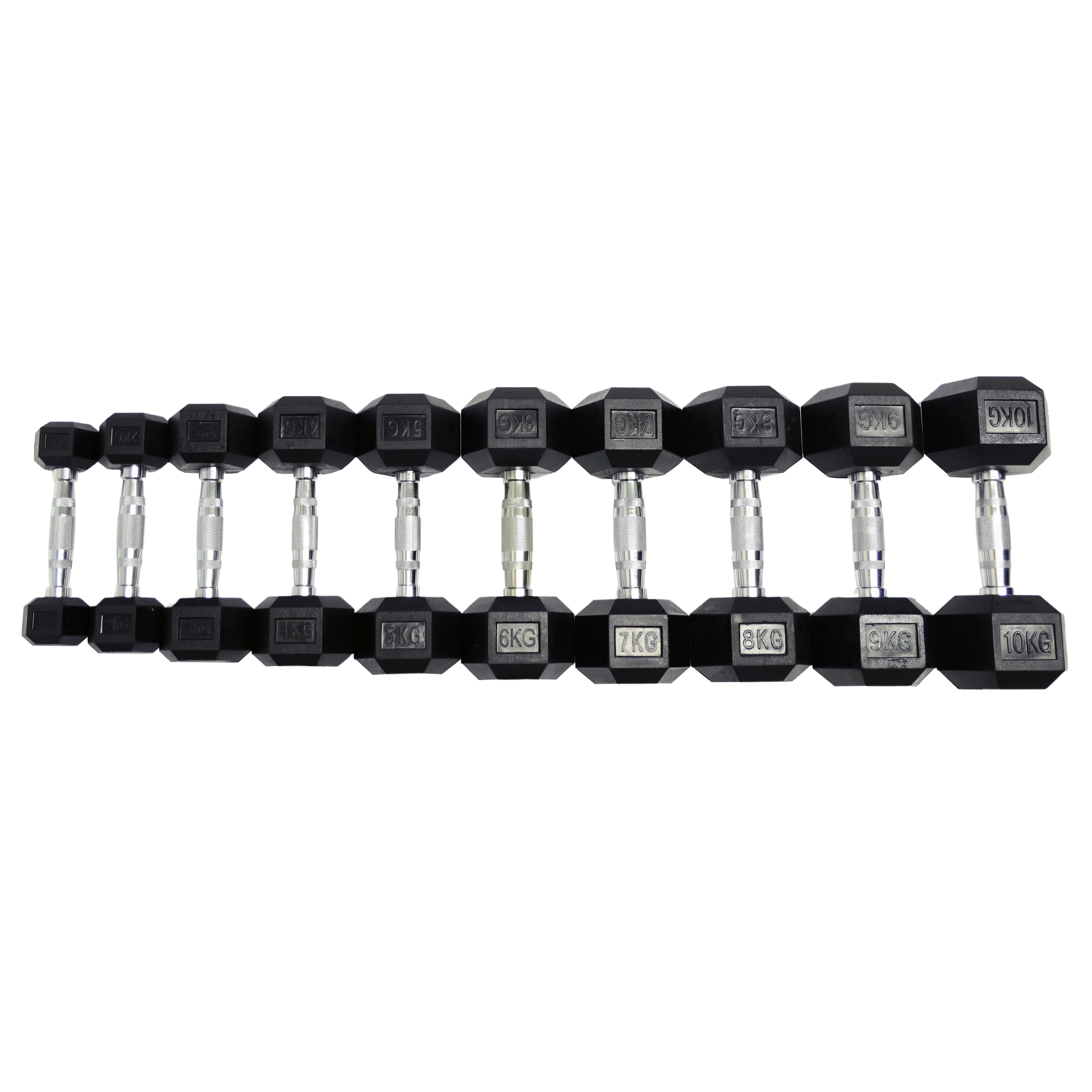 1kg to 10kg Hex Dumbbell Bundle (10pairs - 110kg) Australia
