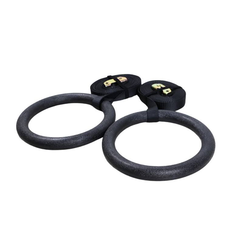 Gymnastic Ring Power Ring With Straps Training Strength (Pair) Fitness World Wide
