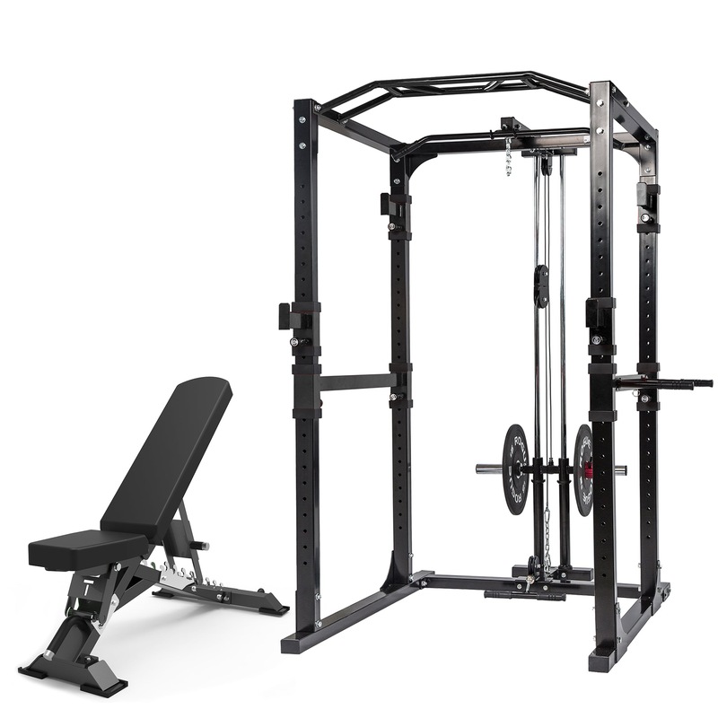 Buy Power Rack Bundle Power Rack & Premium Grade Bench MyDeal
