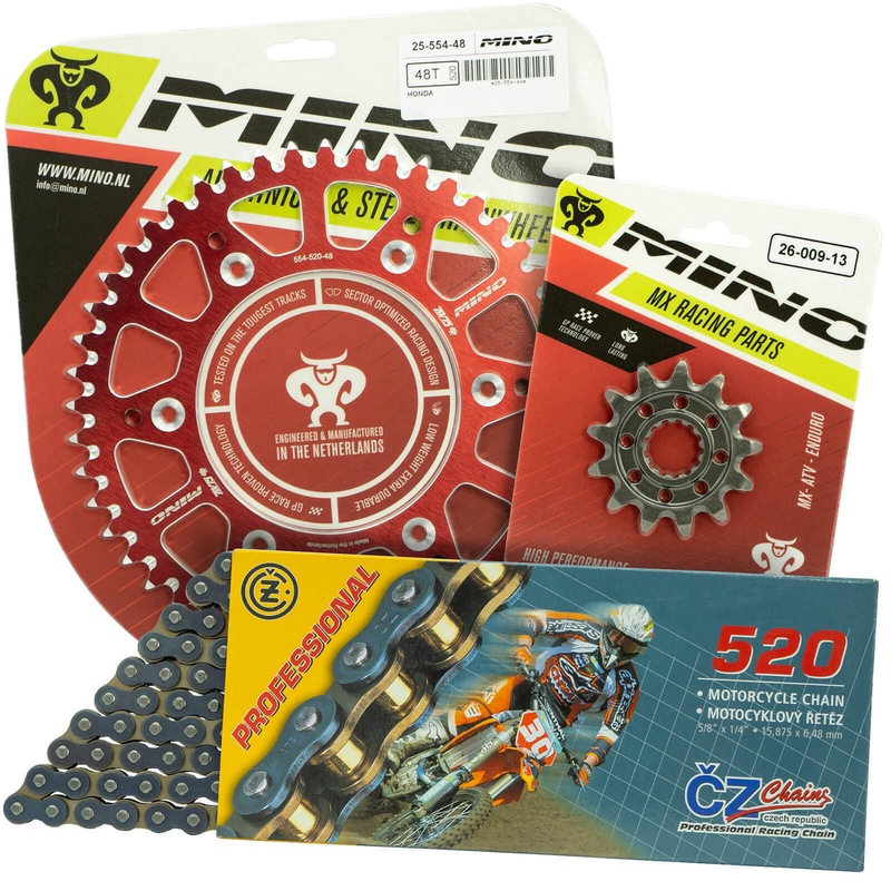 Buy Gas Gas MC250F 2021 2022 Mino 15T/50T MX CZ Chain & Red Alloy