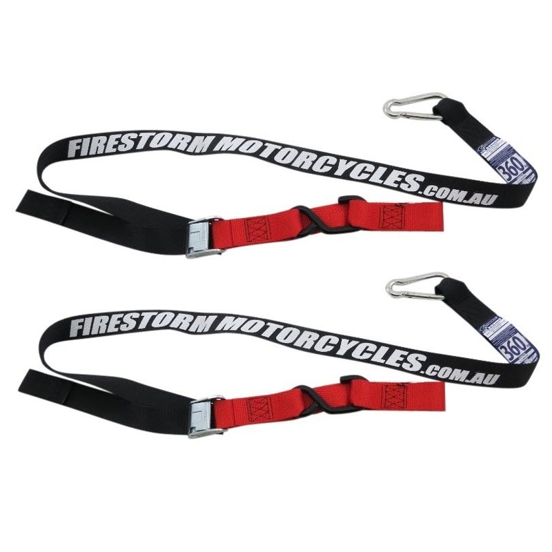 Buy Heavy Duty Motorcycle Tie Downs Straps Handlebar Loop & Snap Hook