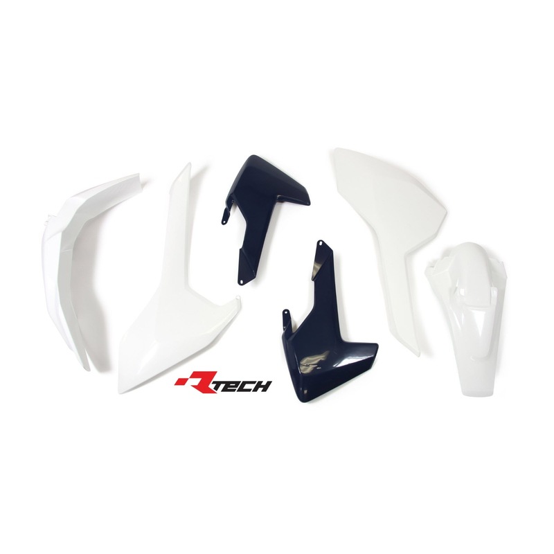 Buy Husqvarna TE300 2017 OEM (17) Racetech Plastics Kit White / Blue ...