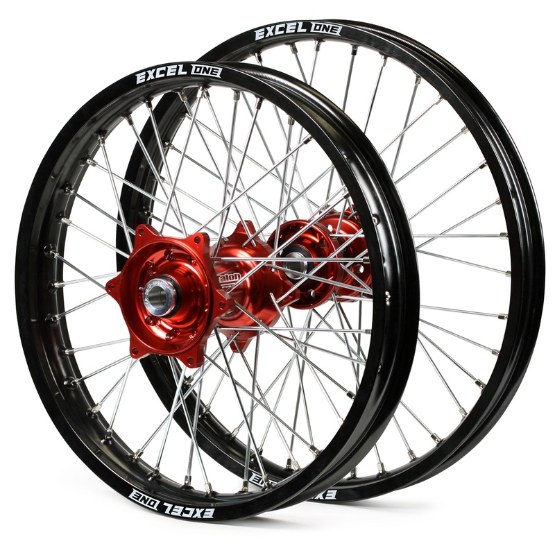 Buy KTM 250 EXCF 2003 2022 Wheel Set Black Excel Rims Red Talon Hubs