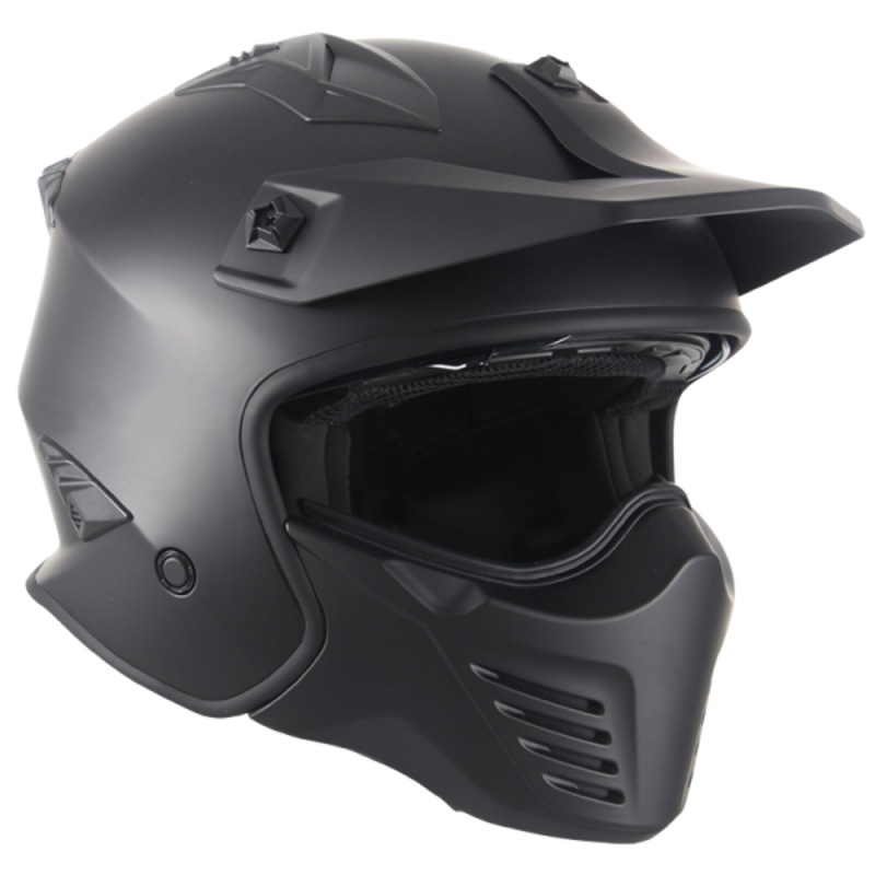 Buy RXT Warrior II Motorcycle Helmet Matt Black Street Fighter Road