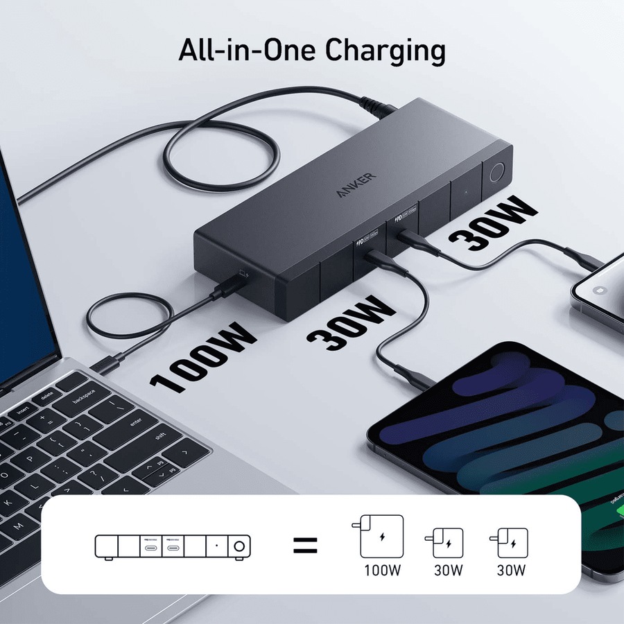 Anker 778 12-in-1 Thunderbolt 4 Docking Station - Black