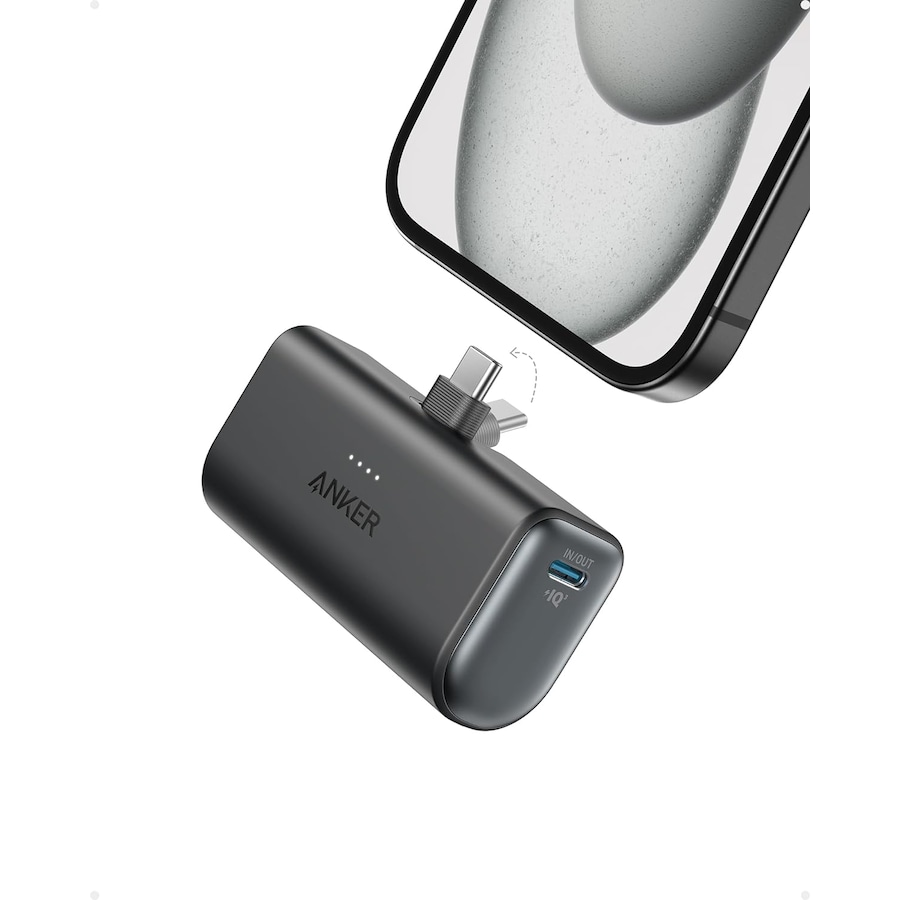 Anker Nano Power Bank w/ Built-in USB-C Connector - Black