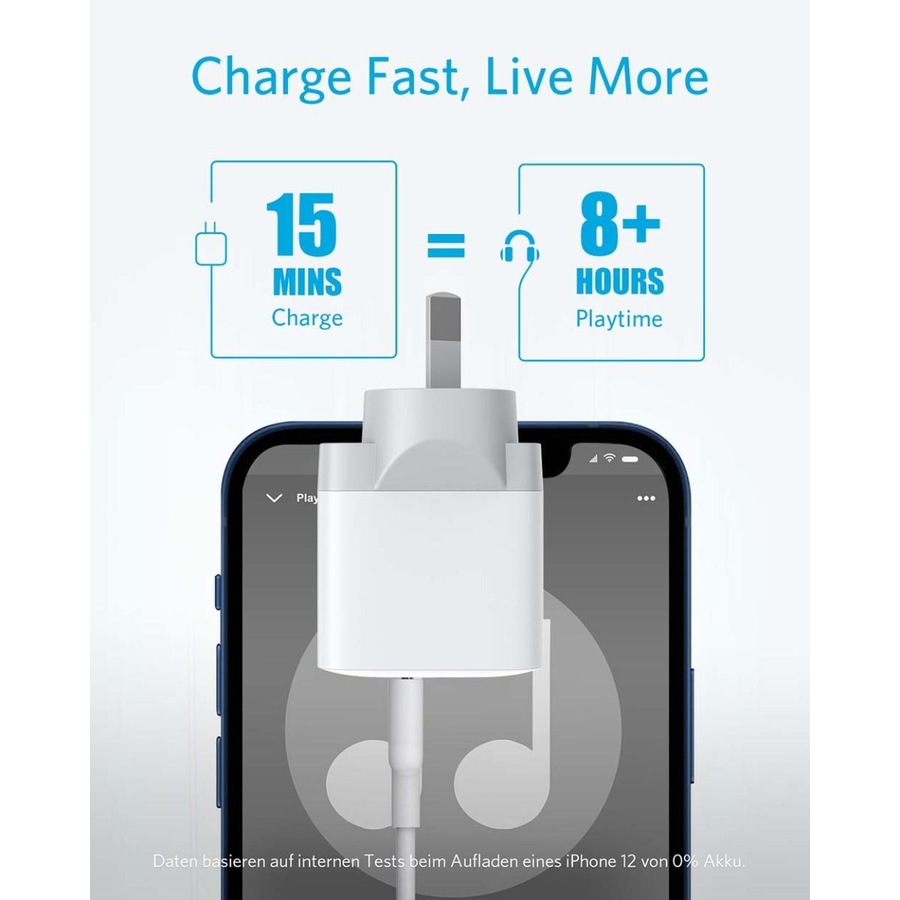 Anker PowerPort III 20W PD USB-C Charger - White