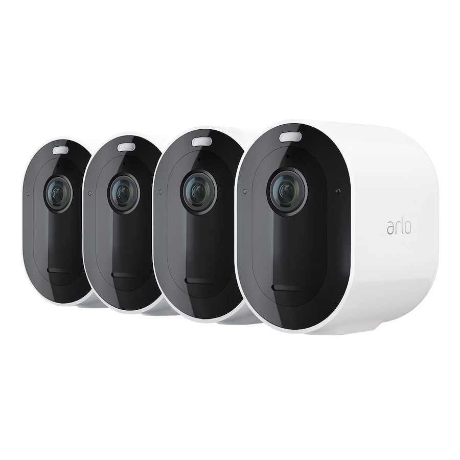 Arlo Pro 5 2K Spotlight Camera (4-Pack) - White/Back