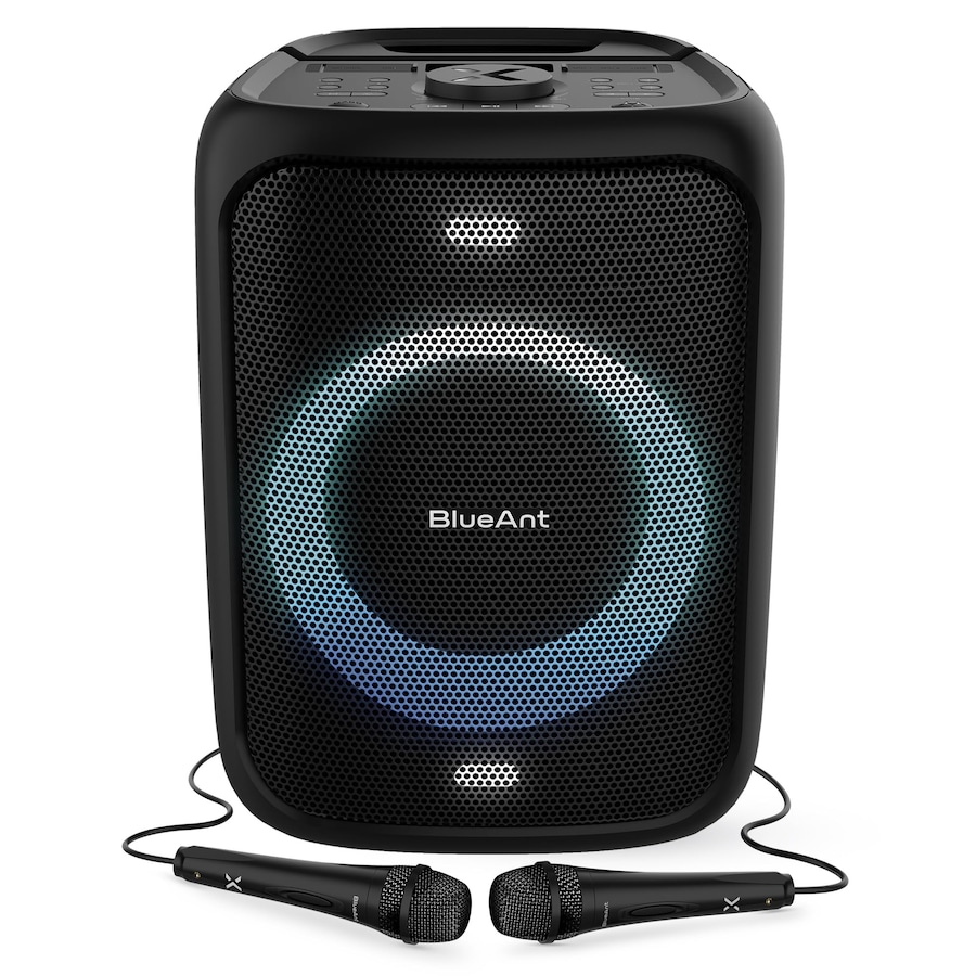 BlueAnt X5 Portable 60W Party Bluetooth Karaoke Speaker - Black