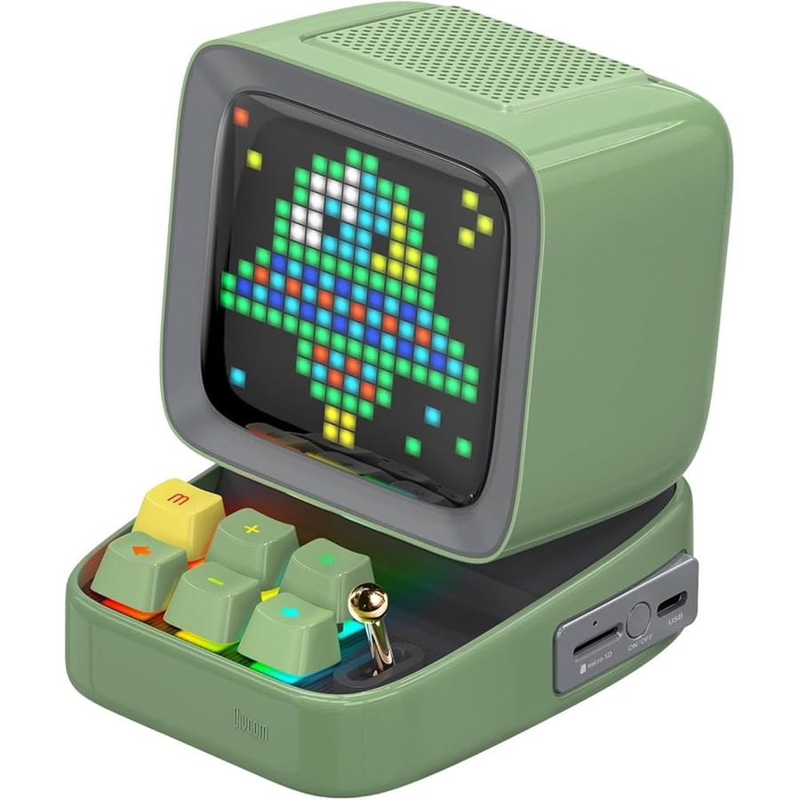 Divoom Ditoo-Mic Mini Karaoke Machine Pixel Art Bluetooth Speaker - Green