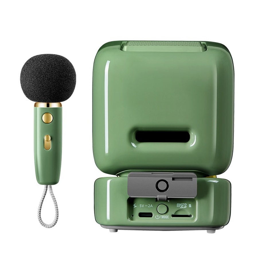 Divoom Ditoo-Mic Mini Karaoke Machine Pixel Art Bluetooth Speaker - Green