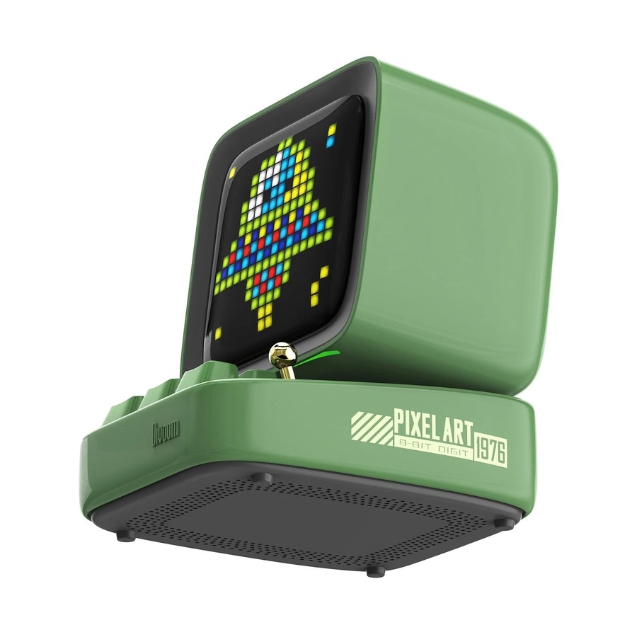 Divoom Ditoo-Mic Mini Karaoke Machine Pixel Art Bluetooth Speaker - Green