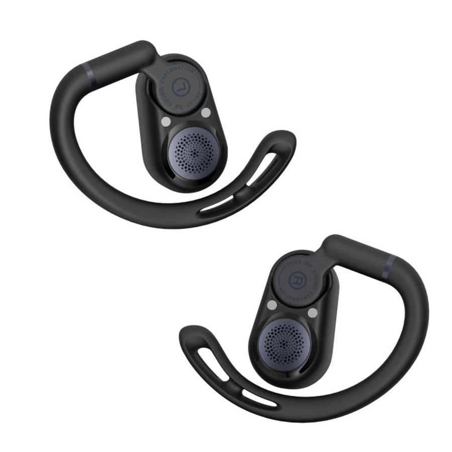 Edifier COMFO-FLEX Open-Ear True Wireless Earbuds - Black