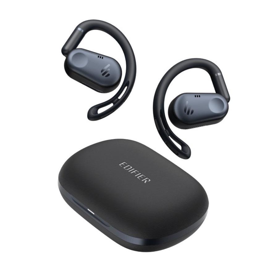Edifier COMFO-FLEX Open-Ear True Wireless Earbuds - Black