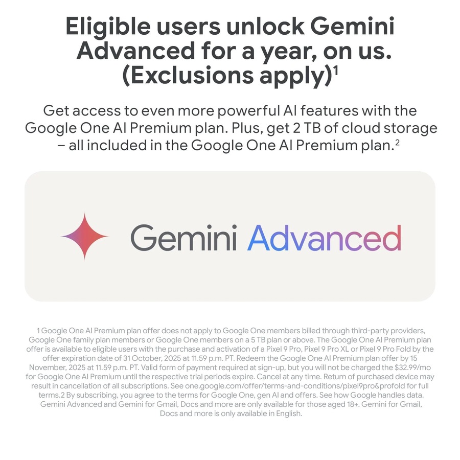 Google Pixel 9 Pro Fold 5G Dual SIM 256GB/16GB 8" - Obsidian Black