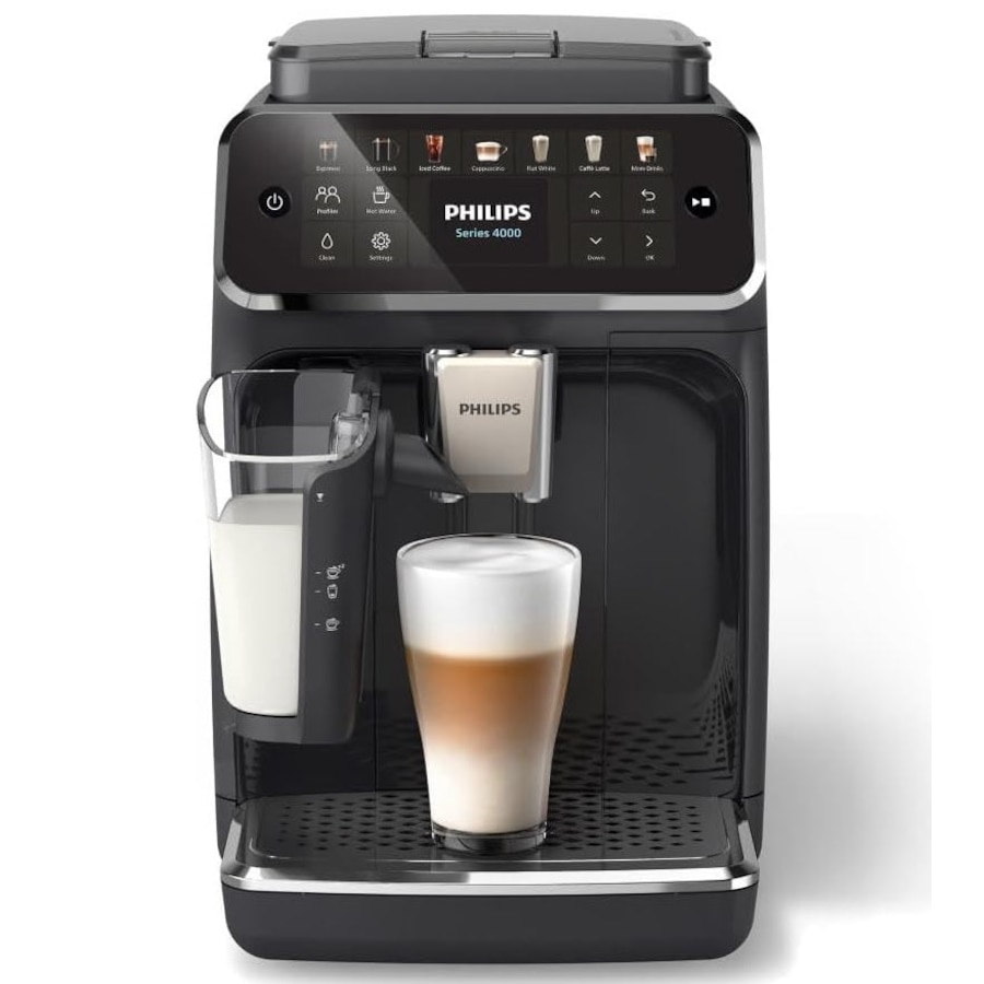Philips LatteGo 4400 Series Automatic Espresso Coffee Machine - Black