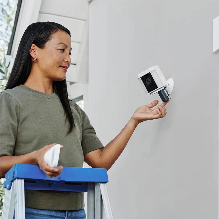 Ring Spotlight Cam Plus Battery 2-Pack Security Camera - White