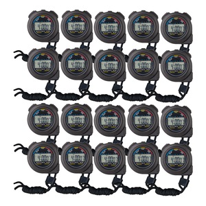 20x Stop Watch Digital Handheld Multi-Function Professional Electronic Chronograph Sports Stopwatch Timer Alarm Feature LCD Competition Referee
