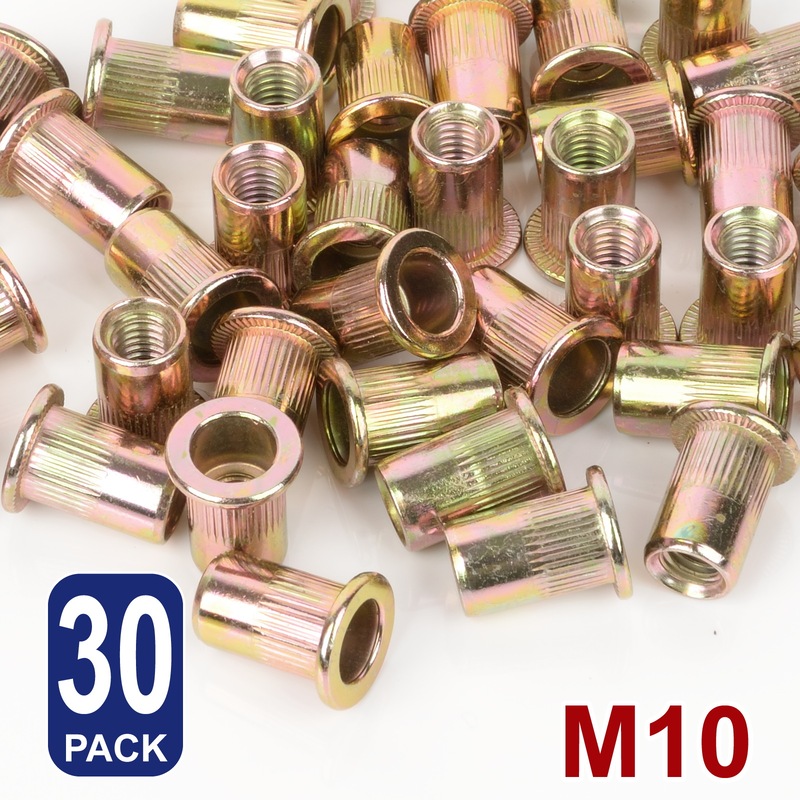 Buy M10 Rivet Nut Bolt Steel Rivets Tool Flange Blind Nutserts Flat