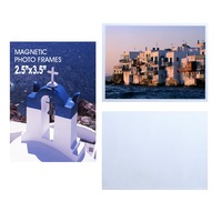 Magnetic Photo Frames Fridge, 2.5 x 3.5 inches, Picture Magnet Pocket Reusable Notes Pack Sleeves Holder Decorations Frame Pictures Inch Clear