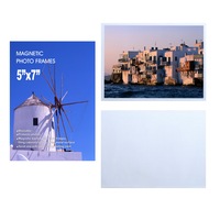 Magnetic Photo Frames Fridge, 5 x 7 5x7 inches, Picture Magnet Pocket Reusable Notes Pack Sleeves Holder Decorations Frame Pictures Inch Clear