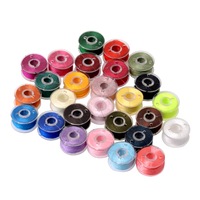 Multi Color Thread Spools Plastic Bobbins Sewing Machine Class 15 Janome Brother Elna Singer Spool Embroidery Rolls Line Clear Transparent Random