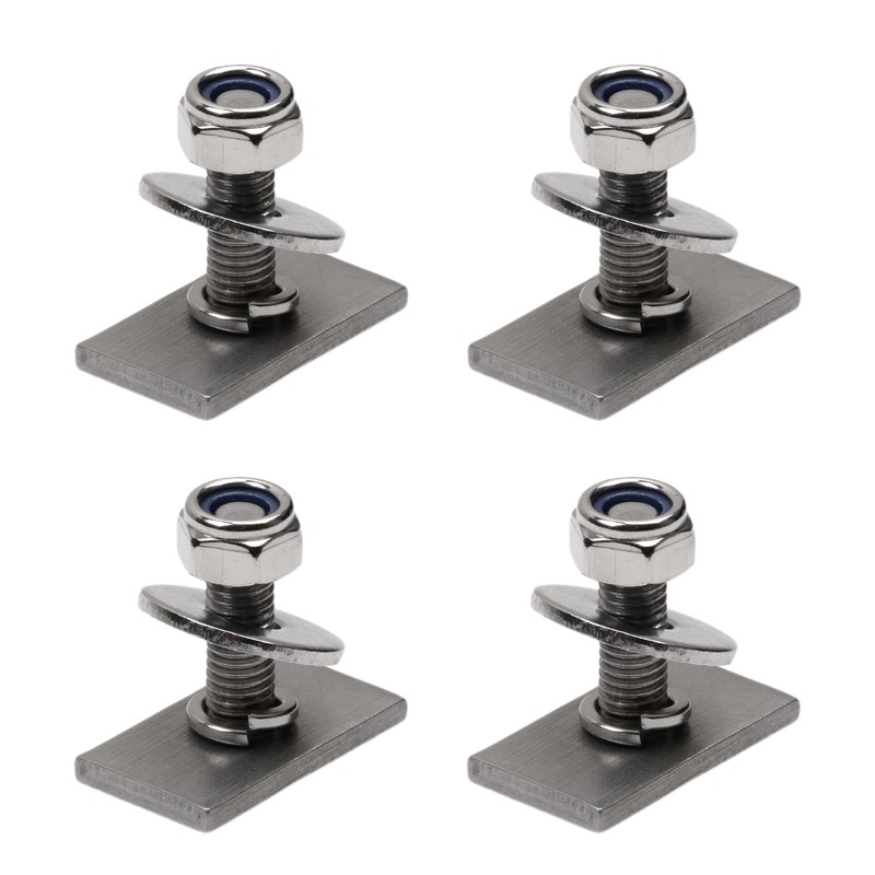 Buy Slot Channel M8 T Bolts with 26mm Thread Lock Nut Kit,32pcs SUS304