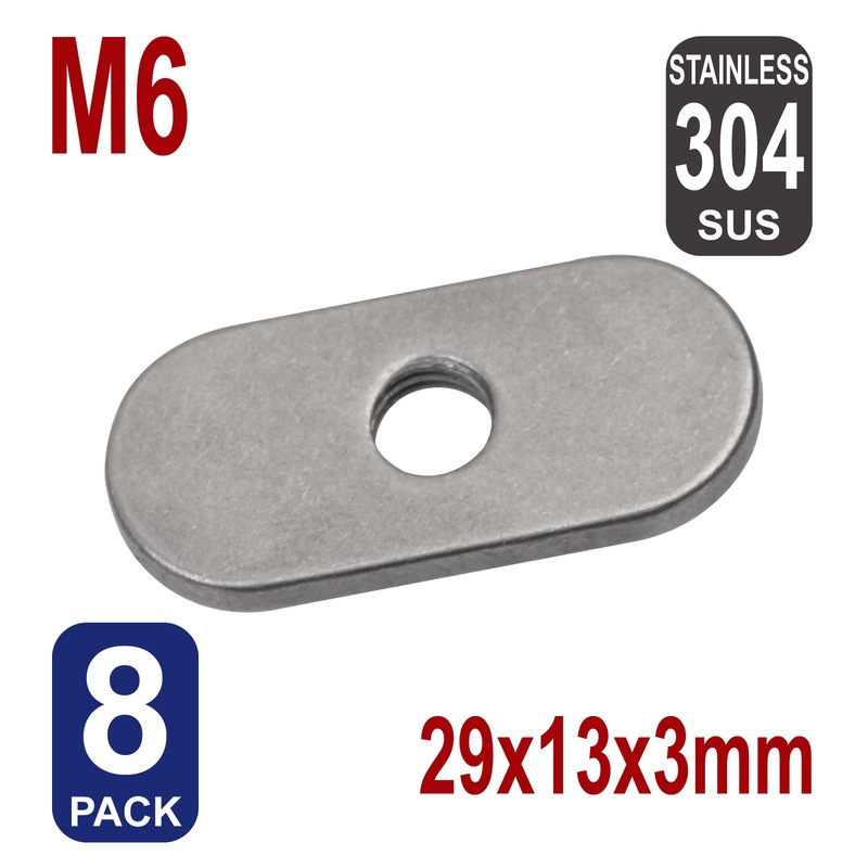 Buy Slot Channel Nuts 3mm M6 Kit 304 Stainless Steel, for Rhino Pioneer Platform Roof Rack